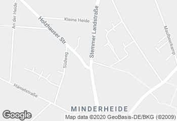 Karte mit Standort von Landbäckerei Niemeyer KG