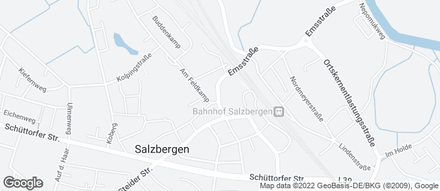 Karte mit Standort von Bäckerei Sundag GmbH & Co. KG / Salzbergen