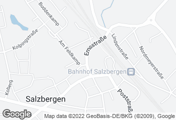 Karte mit Standort von Bäckerei Sundag GmbH & Co. KG / Salzbergen