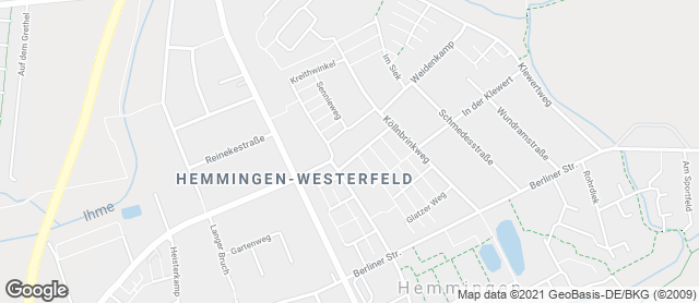 Karte mit Standort von Calenberger Backstube Oppenborn OHG in Hemmingen