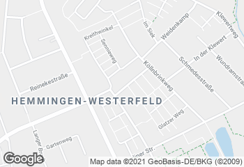 Karte mit Standort von Calenberger Backstube Oppenborn OHG in Hemmingen