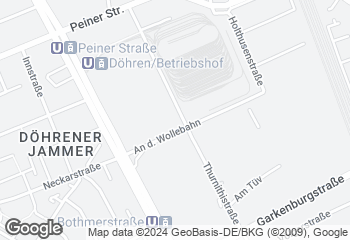 Karte mit Standort von Stadtländer Wochenmarkt Hannover- Fiedelerplatz