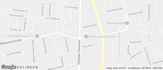 Karte mit Standort von Calenberger Backstube Oppenborn OHG in Ricklingen