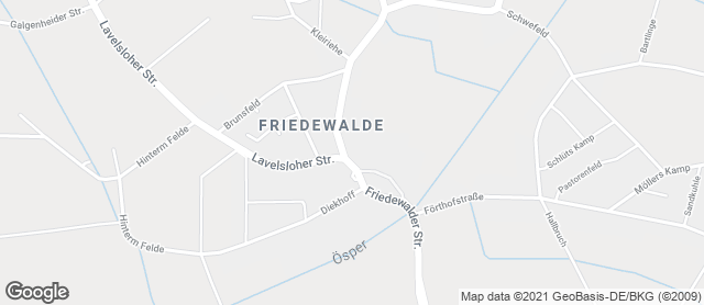 Karte mit Standort von Ledig Bäckerei - Konditorei GmbH & Co. KG