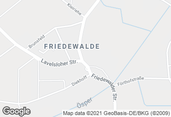 Karte mit Standort von Ledig Bäckerei - Konditorei GmbH & Co. KG