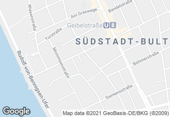 Karte mit Standort von Bäckerei Borchers Alte Döhrener Str.