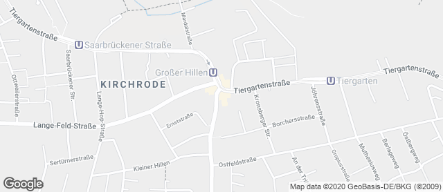 Karte mit Standort von Bosselmann. Die Landbäckerei GmbH Fachgeschäft Kirchrode