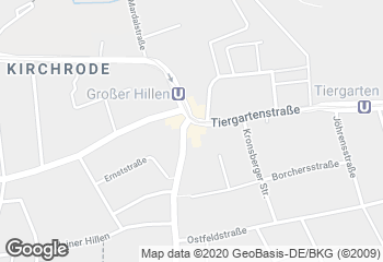 Karte mit Standort von Bosselmann. Die Landbäckerei GmbH Fachgeschäft Kirchrode