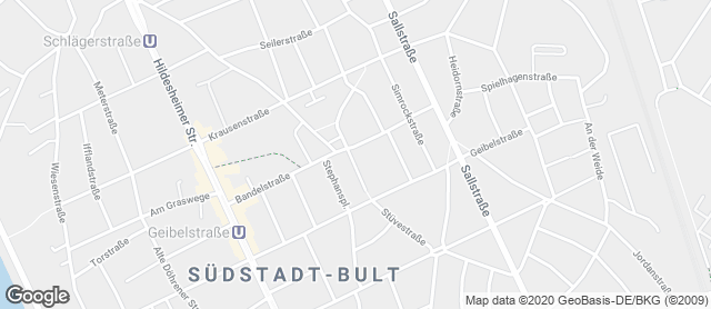 Karte mit Standort von Calenberger Backstube Oppenborn OHG in Hannover-Südstadt