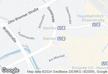 Karte mit Standort von Stadtländer Wochenmarkt Hannover-List