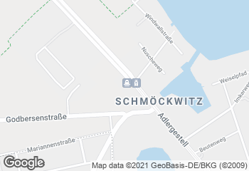Karte mit Standort von Feinbäckerei Heider im Rewe Schmöckwitz