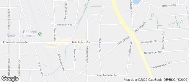 Karte mit Standort von Bäcker Wiedemann GmbH TEMPELHOF-SCHÖNEBERG