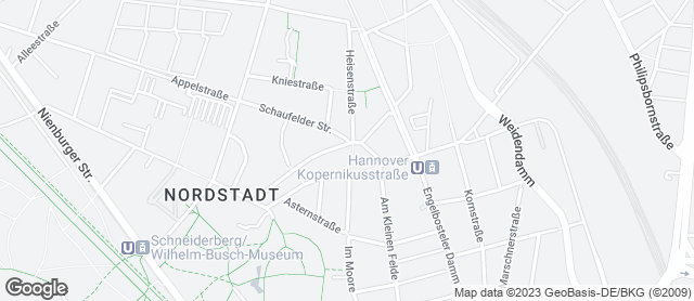 Karte mit Standort von LINDENbackt! eG Filiale Nordstadt