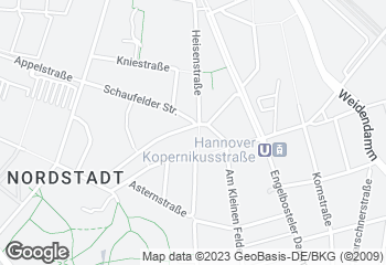 Karte mit Standort von LINDENbackt! eG Filiale Nordstadt