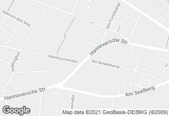 Karte mit Standort von Bäckerei und Konditorei Heiser GbR Misburg