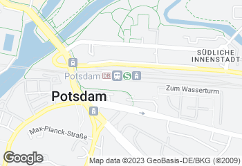 Karte mit Standort von Bäcker Wiedemann GmbH  EKZ Bahnhofspassagen Potsdam