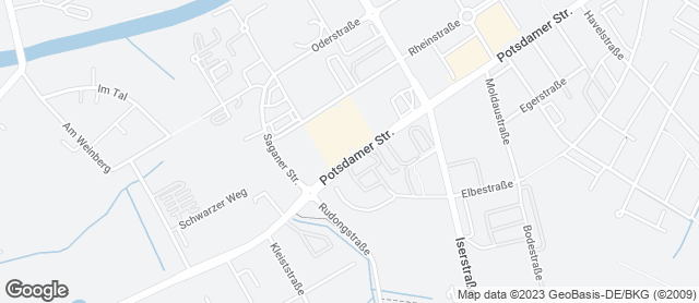 Karte mit Standort von Bäcker Wiedemann GmbH  TELTOW