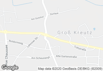 Karte mit Standort von Landbäckerei Kirstein