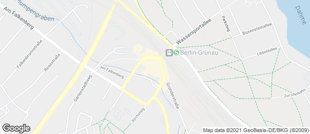 Karte mit Standort von Feinbäckerei Heider in der Taut-Passage Grünau