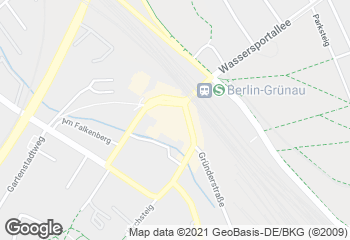 Karte mit Standort von Feinbäckerei Heider in der Taut-Passage Grünau