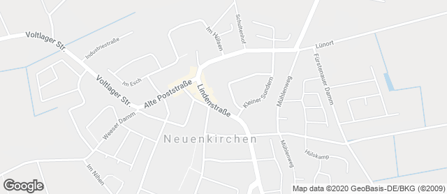 Karte mit Standort von Schulte Bäckerei & Konditorei