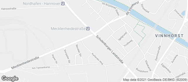 Karte mit Standort von Bäckerei Hanisch