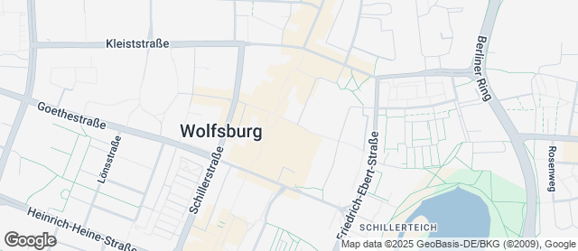 Karte mit Standort von Bäckerei Herbert Meyer und Sohn GmbH Café Magie Wolfsburg