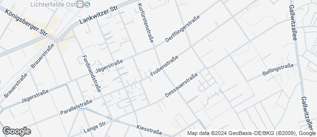Karte mit Standort von Kurfürsten Bäckerei UG
