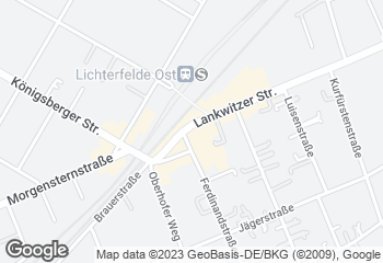 Karte mit Standort von Bäcker Wiedemann GmbH STEGLITZ-ZEHLENDORF