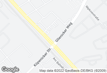 Karte mit Standort von Bäckerei Dreißig GmbH & Co. KG OBI Adlergestell