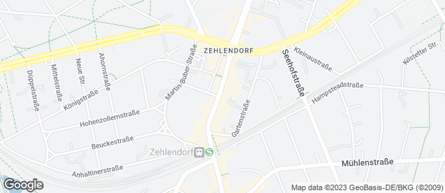 Karte mit Standort von Bäcker Wiedemann GmbH STEGLITZ-ZEHLENDORF