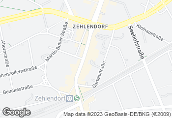 Karte mit Standort von Bäcker Wiedemann GmbH STEGLITZ-ZEHLENDORF