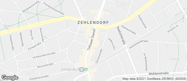 Karte mit Standort von Thoben's Backwaren