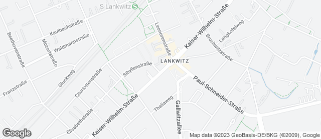 Karte mit Standort von Bäcker Wiedemann GmbH STEGLITZ-ZEHLENDORF