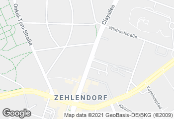 Karte mit Standort von Weichardt-Brot Zehlendorf