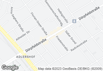 Karte mit Standort von Bäcker Wahl Dörpfeldstraße