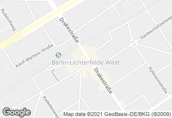 Karte mit Standort von Bäcker Wiedemann GmbH STEGLITZ-ZEHLENDORF