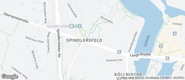 Karte mit Standort von Bäcker Wahl Köpenick Oberspree