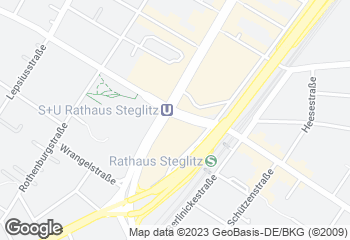 Karte mit Standort von Bäcker Wiedemann GmbH STEGLITZ-ZEHLENDORF  Steglitzer Kreisel