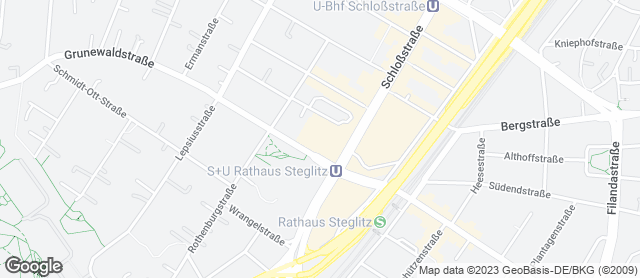 Karte mit Standort von Bäcker Wiedemann GmbH  STEGLITZ-ZEHLENDORF  Das Schloß