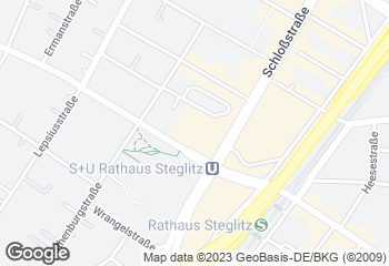 Karte mit Standort von Bäcker Wiedemann GmbH  STEGLITZ-ZEHLENDORF  Das Schloß