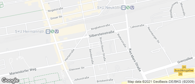 Karte mit Standort von Wochenmarkt Die Dicke Linda am Kranoldplatz