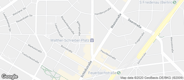 Karte mit Standort von Junge Die Bäckerei. - Schloßstraßen-Center