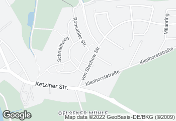 Karte mit Standort von Bäckereifachgeschäft + Cafe