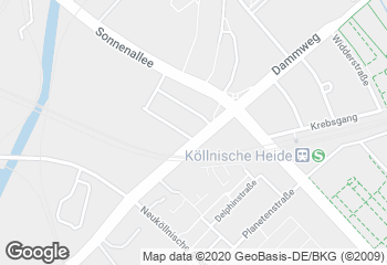 Karte mit Standort von Junge Die Bäckerei. - Neukölln Carree
