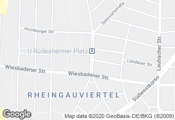 Karte mit Standort von BioBackHaus Leib GmbH Rüdesheimer Str. 8