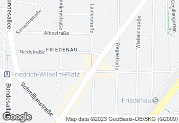 Karte mit Standort von Bäcker Wiedemann GmbH  TEMPELHOF-SCHÖNEBERG
