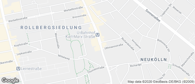 Karte mit Standort von Thoben's Backwaren