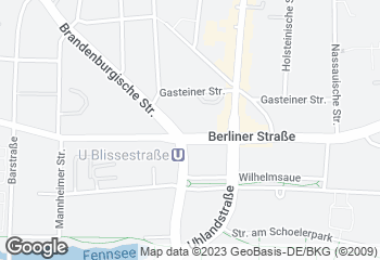 Karte mit Standort von Bäcker Wiedemann GmbH  CHARLOTTENBURG- WILMERSDORF