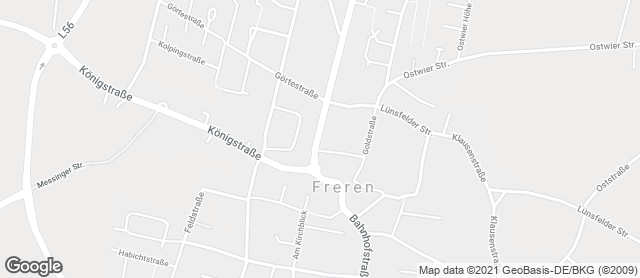 Karte mit Standort von Bäckerei Konditorei Lebensmittel Fehren GmbH